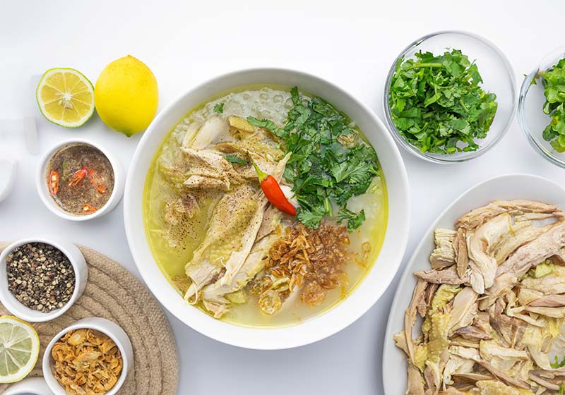 Vietnamese Chicken Rice Porridge